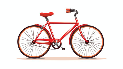 Bicycle icon on white background. Vector illustrati