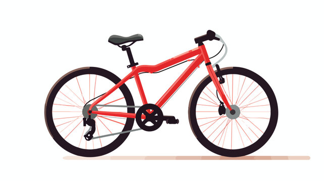 Bicycle icon on white background. Vector illustrati