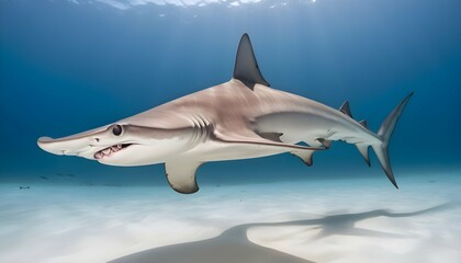 A Hammerhead Shark With Its Distinctive Eyes Scann Upscaled 4