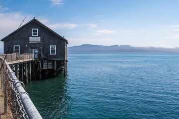 wooden pier on the sea