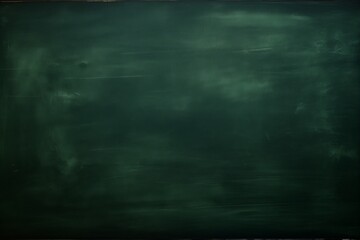 Empty blank clean green chalkboard