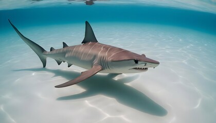 A Hammerhead Shark Hunting In Shallow Waters Upscaled 6
