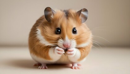 A Hamster Grooming Its Whiskers With Tiny Paws Upscaled 2