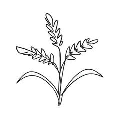 Adobe Illustrator Artwork of a drawing of a plant with leaves on it