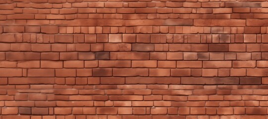 Obraz premium Red clay brick wall wallpaper for background