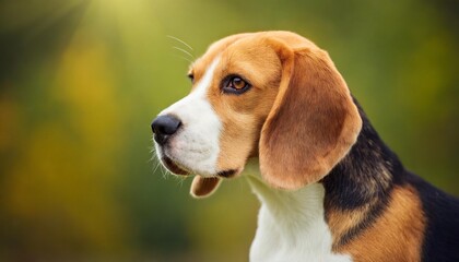 portrait of a beagle dog