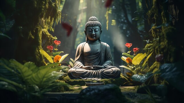 buddha statue in the temple
