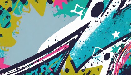 cute graffiti art abstract background poster web page ppt art background
