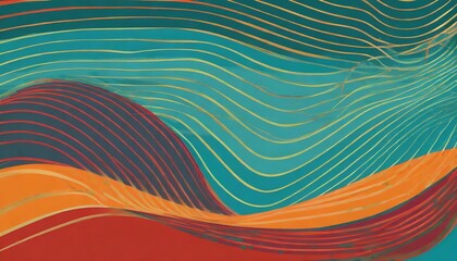 colourful wavy curve background inspired with technology background minimal landscape wallpaper illustration