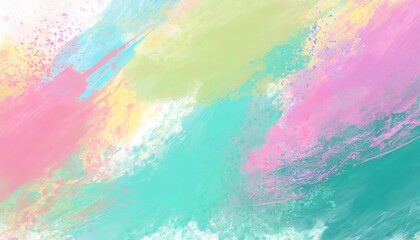Fototapeta na wymiar pastel paint colorful splashes background pastel color palette abstract geometric gradient