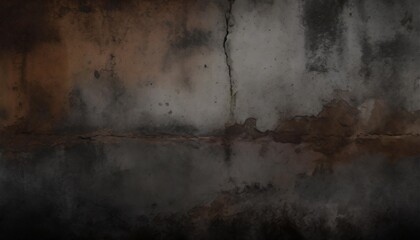 cracked dark concrete wall background image dark smoke on the cracked cement