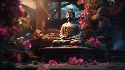 buddha statue in the temple