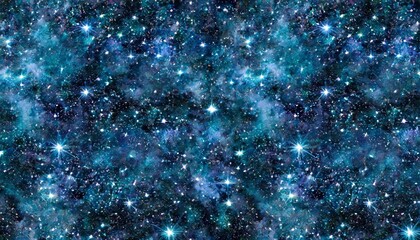 spacey seamless backdrop texture in the cosmos space wallpaper or background with tileable deep royal blue stars and nebula in the night sky astrological or astronomical design with a high degree - obrazy, fototapety, plakaty