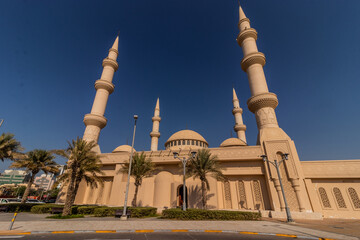 Fototapeta na wymiar Mary the Mother of Jesus Mosque in Abu Dhabi, United Arab Emirates.