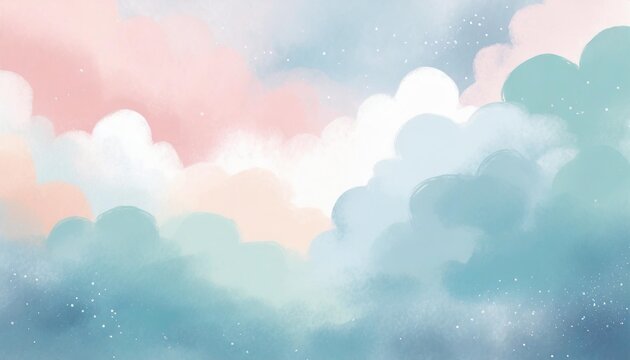 pastel colours cloud background