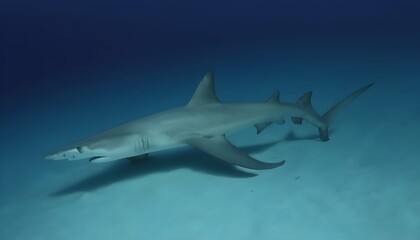 A Hammerhead Shark Patrolling The Edge Of A Seamou Upscaled 8