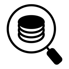 This is the Search icon from the Accounting icon collection with an mixed style	
