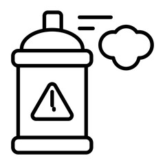 Aerosol Line Icon
