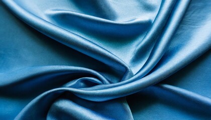Fototapeta premium smooth elegant blue silk or satin luxury cloth texture as abstract background luxurious background design