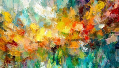 modern impressionism technique wall poster print template abstract painting art hand drawn by dry...