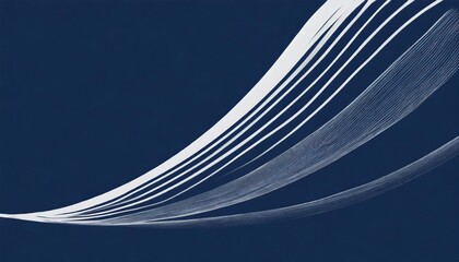 abstract curve and wave on navy blue background