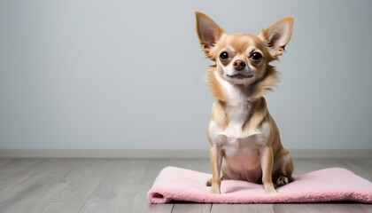 A Chihuahua Sitting Patiently For A Grooming Sessi Upscaled 4