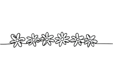 a drawing of flowers