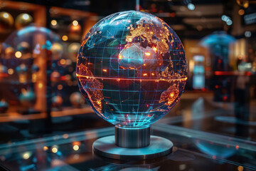 holographic digital globe illumination