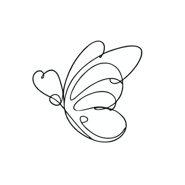 a drawing of a butterfly