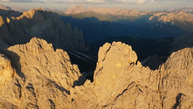 Sunset, Mountains, Dolomites, South Tyrol, Italy