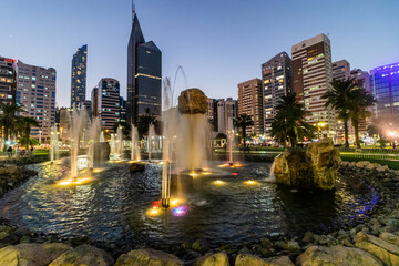 Capital park in Abu Dhabi downtown, United Arab Emirates. - 762775969