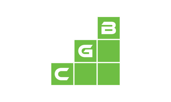 CGB initial letter financial logo design vector template. economics, growth, meter, range, profit, loan, graph, finance, benefits, economic, increase, arrow up, grade, grew up, topper, company, scale