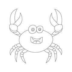 Outline Crab Clipart for Lovers of Sea Animals and Ocean Creatures