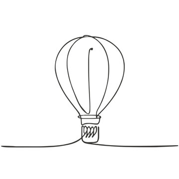 recommend clip art: a drawing of a hot air balloon