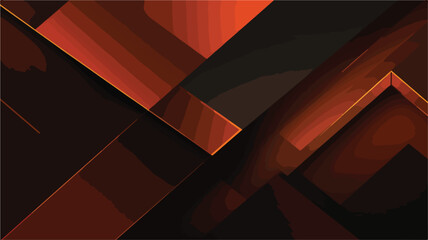 Dark Orange vector modern geometrical abstract back - obrazy, fototapety, plakaty