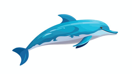 Dolphin Vector illustration on a white background.