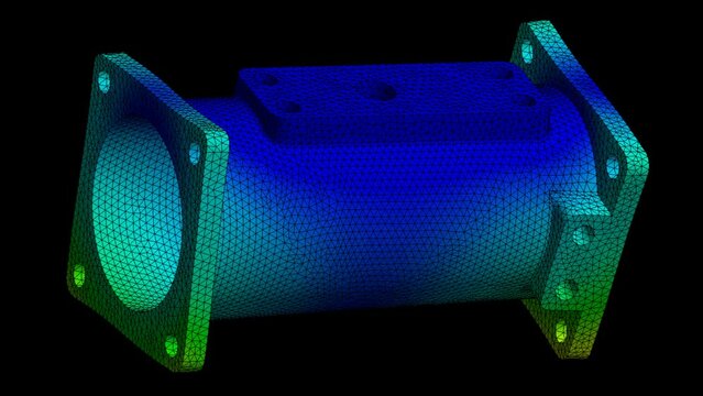 Mechanic simulation engineering - Stress and breakpoint analysis of mechanical part under force and moment conditions