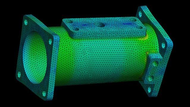 Mechanic simulation engineering - Stress and breakpoint analysis of mechanical part under force and moment conditions