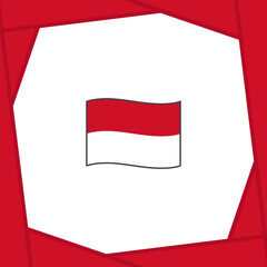 Monaco Flag Abstract Background Design Template. Monaco Independence Day Banner Social Media Post. Monaco Banner