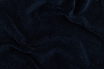 Texture of blue velour fabric