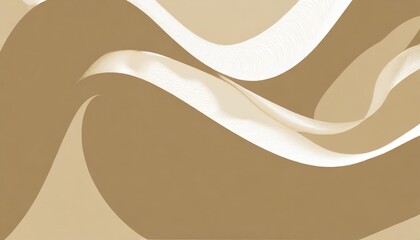abstract background of a smooth white and beige wavy design