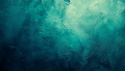 dark blue green wall texture gradient deep teal color toned old rough concrete surface close up abstract grunge background with space for design web banner - obrazy, fototapety, plakaty