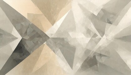 cream and grey modern abstract background design featuring geometric triangle shapes subtle...