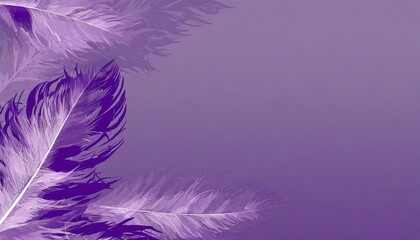 Fototapeta na wymiar purple feather graphic poster web page ppt background