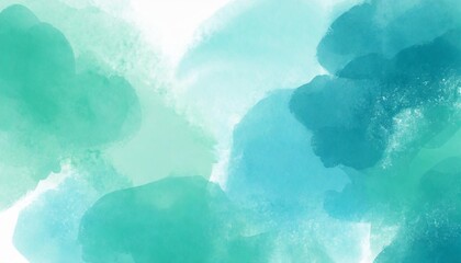 blue green abstract watercolor art background for design generation