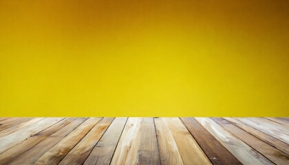 Naklejka na ściany i meble yellow gradient wall and empty studio room background