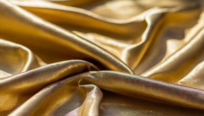 a luxurious golden muslin textile abstract background - obrazy, fototapety, plakaty