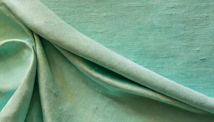 dreamy and romantic aqua shades of blue and green traditional painted canvas or muslin fabric cloth studio backdrop or background suitable for use with portraits and products alike - obrazy, fototapety, plakaty