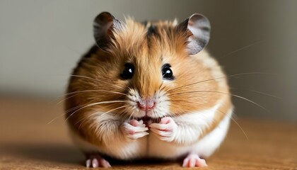 A Hamster Grooming Its Whiskers With Tiny Paws Upscaled 2 2