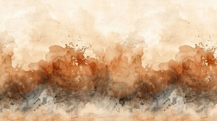 Earthy Elegance: Watercolor Brown Stain Background for Artistic and Natural Designs